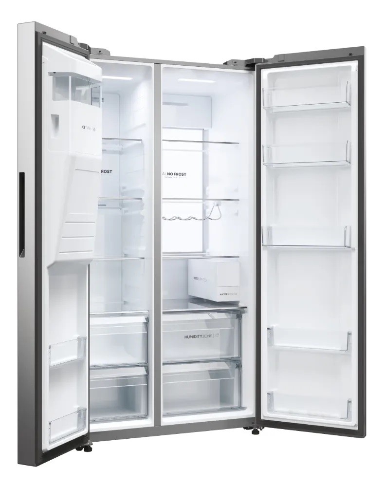 Frigorífico Side by Side Haier SBS 90 Série 7 HSW79F18CIMM No Frost e de 177,5 cm - Platinum Inox Inox-4