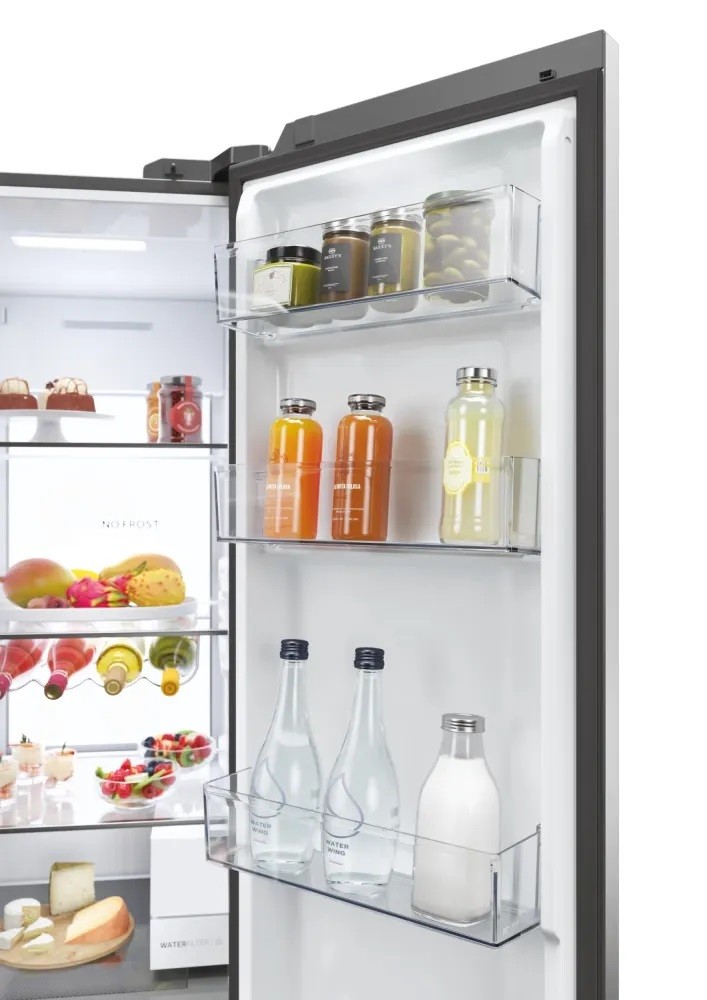 Frigorífico Side by Side Haier SBS 90 Série 7 HSW79F18CIMM No Frost e de 177,5 cm - Platinum Inox Inox-6