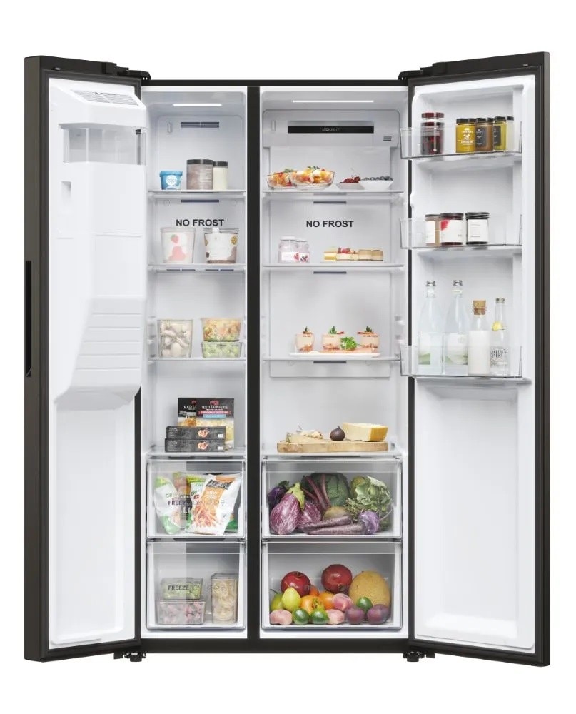 Frigorífico Side by Side Haier SBS 90 Série 5 HSR5918DIPB No Frost e de 177,5 cm - Preto Preto-2