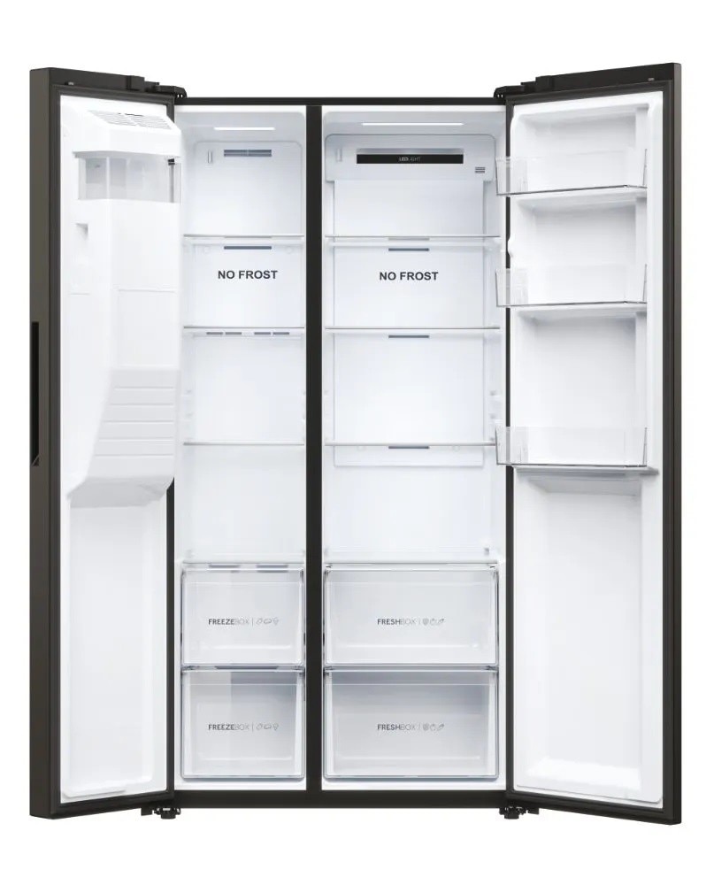 Frigorífico Side by Side Haier SBS 90 Série 5 HSR5918DIPB No Frost e de 177,5 cm - Preto Preto-3