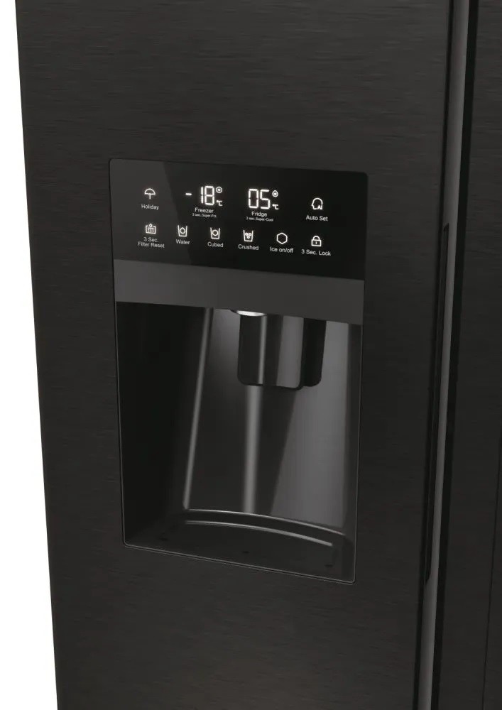 Frigorífico Side by Side Haier SBS 90 Série 5 HSR5918DIPB No Frost e de 177,5 cm - Preto Preto-7