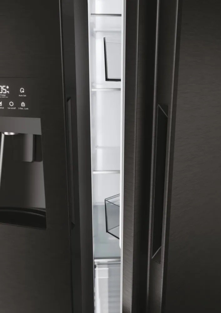 Frigorífico Side by Side Haier SBS 90 Série 5 HSR5918DIPB No Frost e de 177,5 cm - Preto Preto-8