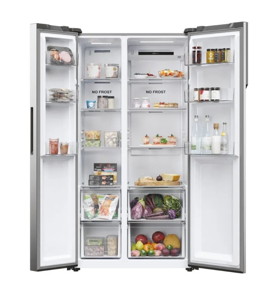 Frigorífico Side by Side Haier SBS 90 Serie 5 HSR5918DNMP No Frost e de 177,5 cm - Platinum Inox Inox-2