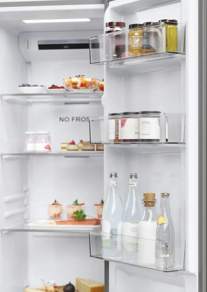 Frigorífico Side by Side Haier SBS 90 Serie 5 HSR5918DNMP No Frost e de 177,5 cm - Platinum Inox Inox-5