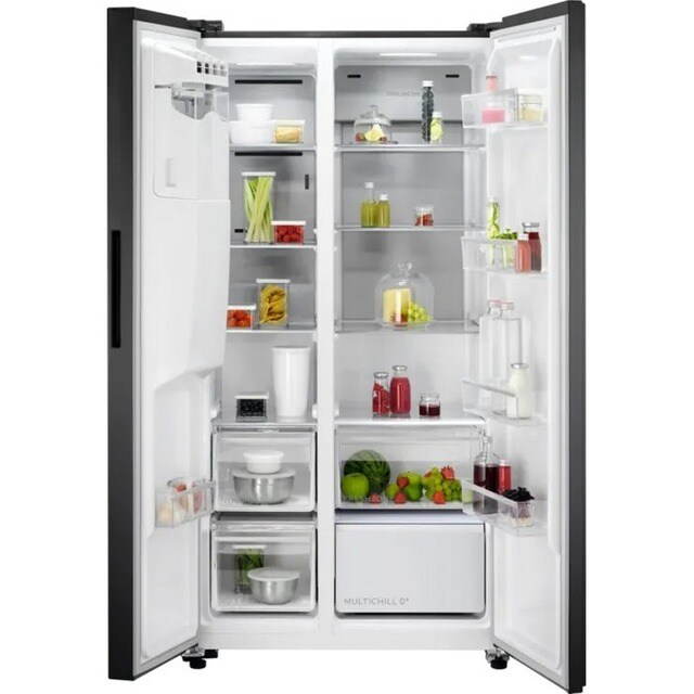 Frigorífico Side-by-Side AEG Série 9000 ORX9V351DB MultiChill 0°, No Frost Multiflow e de 177 cm - Preto e Inox Preto-2
