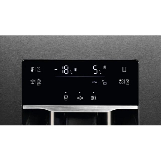 Frigorífico Side-by-Side AEG Série 9000 ORX9V351DB MultiChill 0°, No Frost Multiflow e de 177 cm - Preto e Inox Preto-3