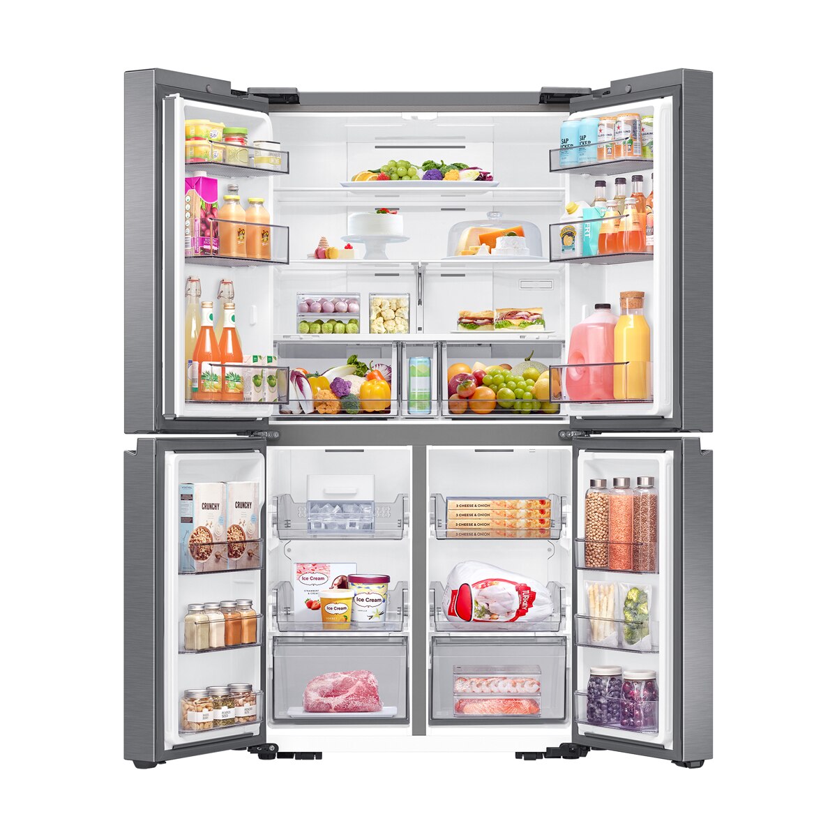 Frigorífico Americano Samsung de 4 Portas RF59C70TES9/ES No Frost, All Around Cooling, Wi-Fi e App SmartThings, de 177,9 cm - Inox Inox-5