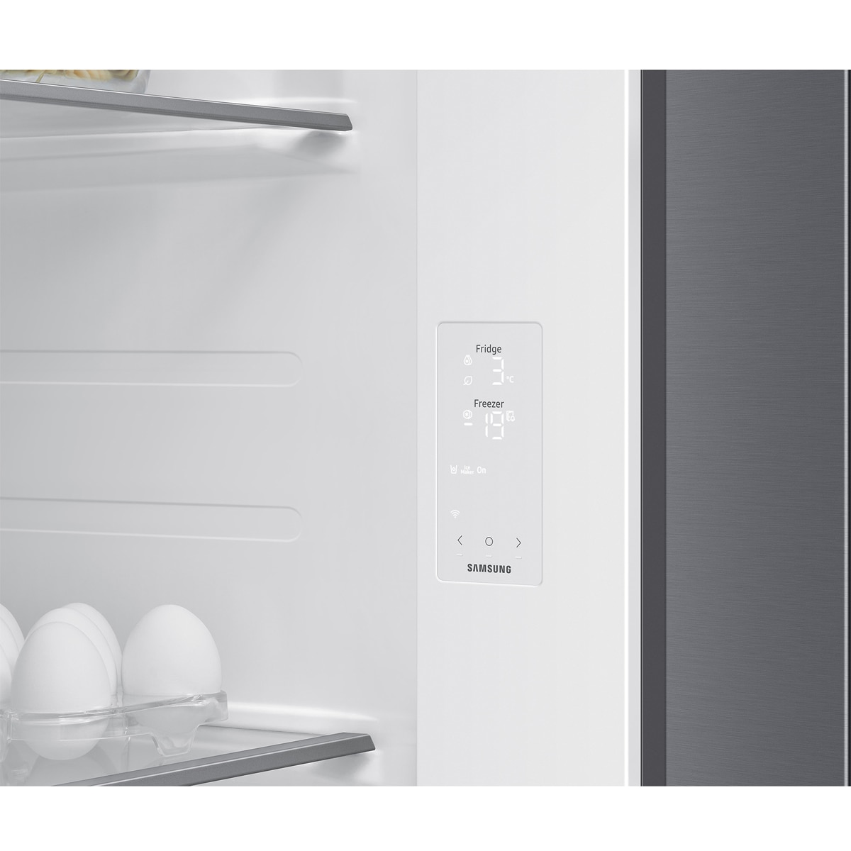 Frigorífico Americano Samsung RS70F65KDTEF No Frost, All Around Cooling, Wi-Fi e App SmartThings de 640L e 178,4 cm - Inox Inox-8