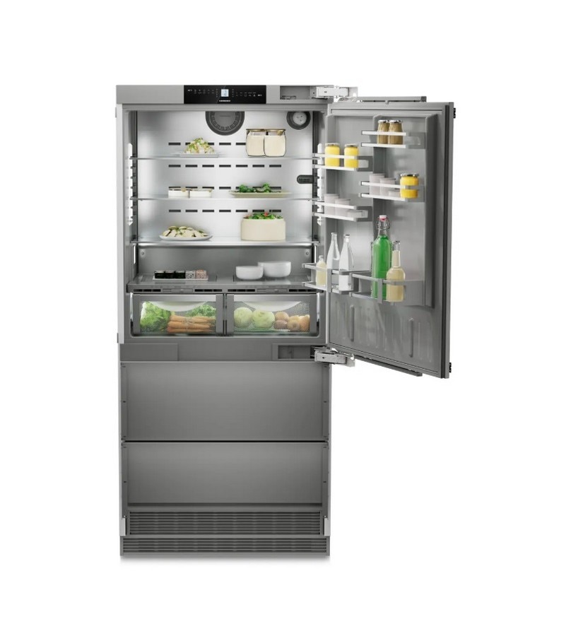 Frigorífico Side by Side Encastrável Liebherr ECBNe 8870, No Frost, Dual Cooling Branco-1