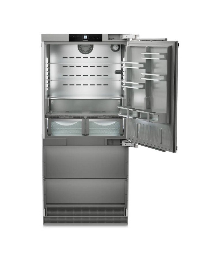 Frigorífico Side by Side Encastrável Liebherr ECBNe 8870, No Frost, Dual Cooling Branco-2