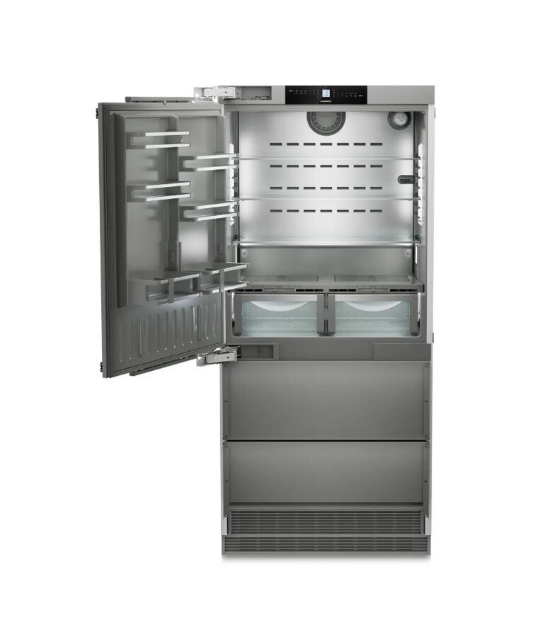 Frigorífico Side by Side Encastrável Liebherr ECBNe 8871 617, No Frost, Dual Cooling Branco-2