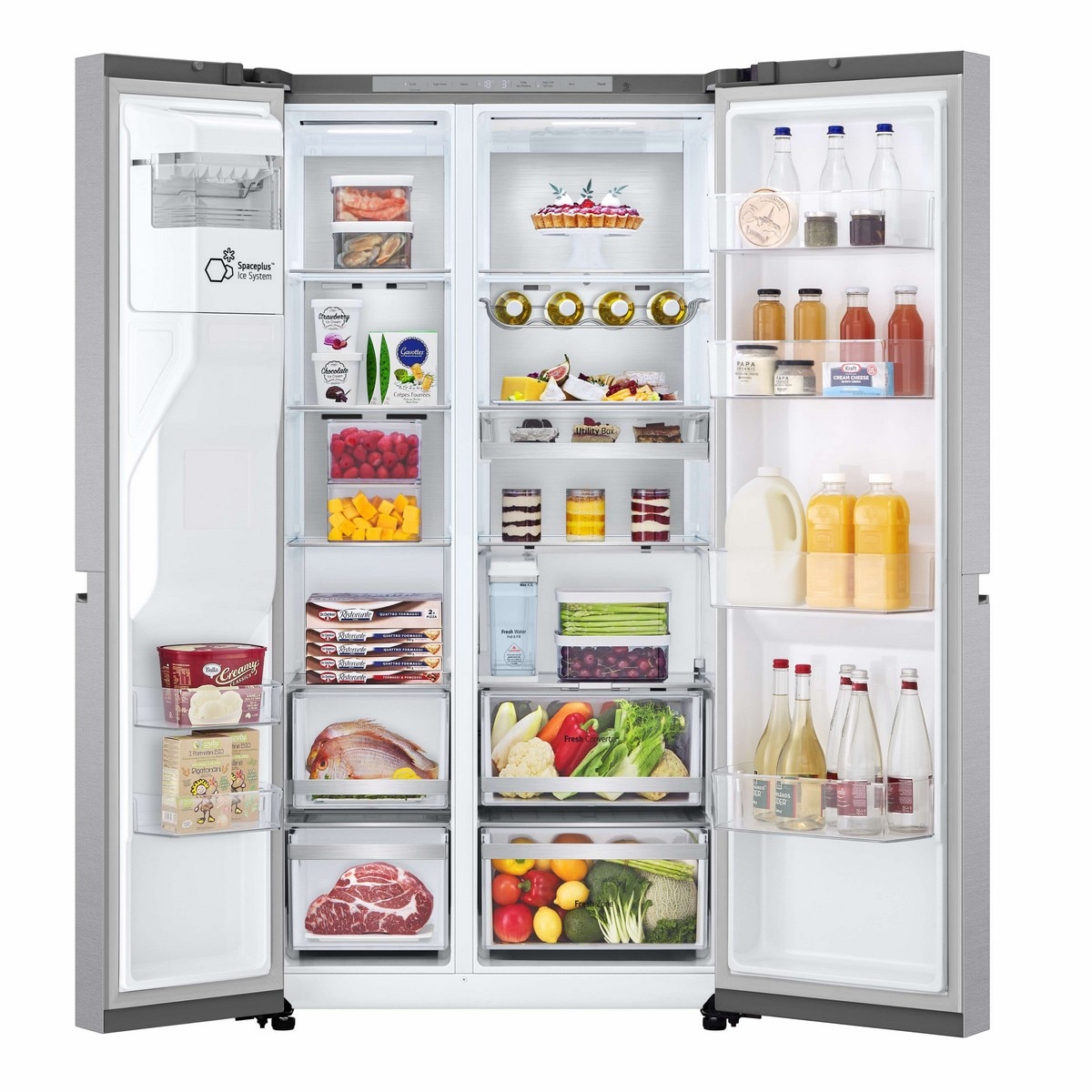 Frigorífico Americano LG Serie 900 GSLE91MBAB No Frost, DoorCooling, Smart Inverter e de 179 cm - Metal Sorbet Aço Antimarcas-2