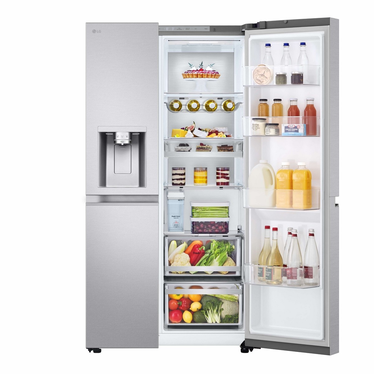Frigorífico Americano LG Serie 900 GSLE91MBAB No Frost, DoorCooling, Smart Inverter e de 179 cm - Metal Sorbet Aço Antimarcas-4