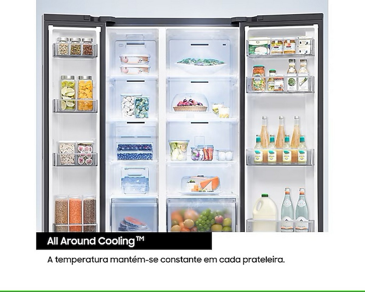 Frigorífico Americano Samsung AI Home com Abertura Automática de Porta RS90F64EDTEF de 621L e 1,78m- Inox 7