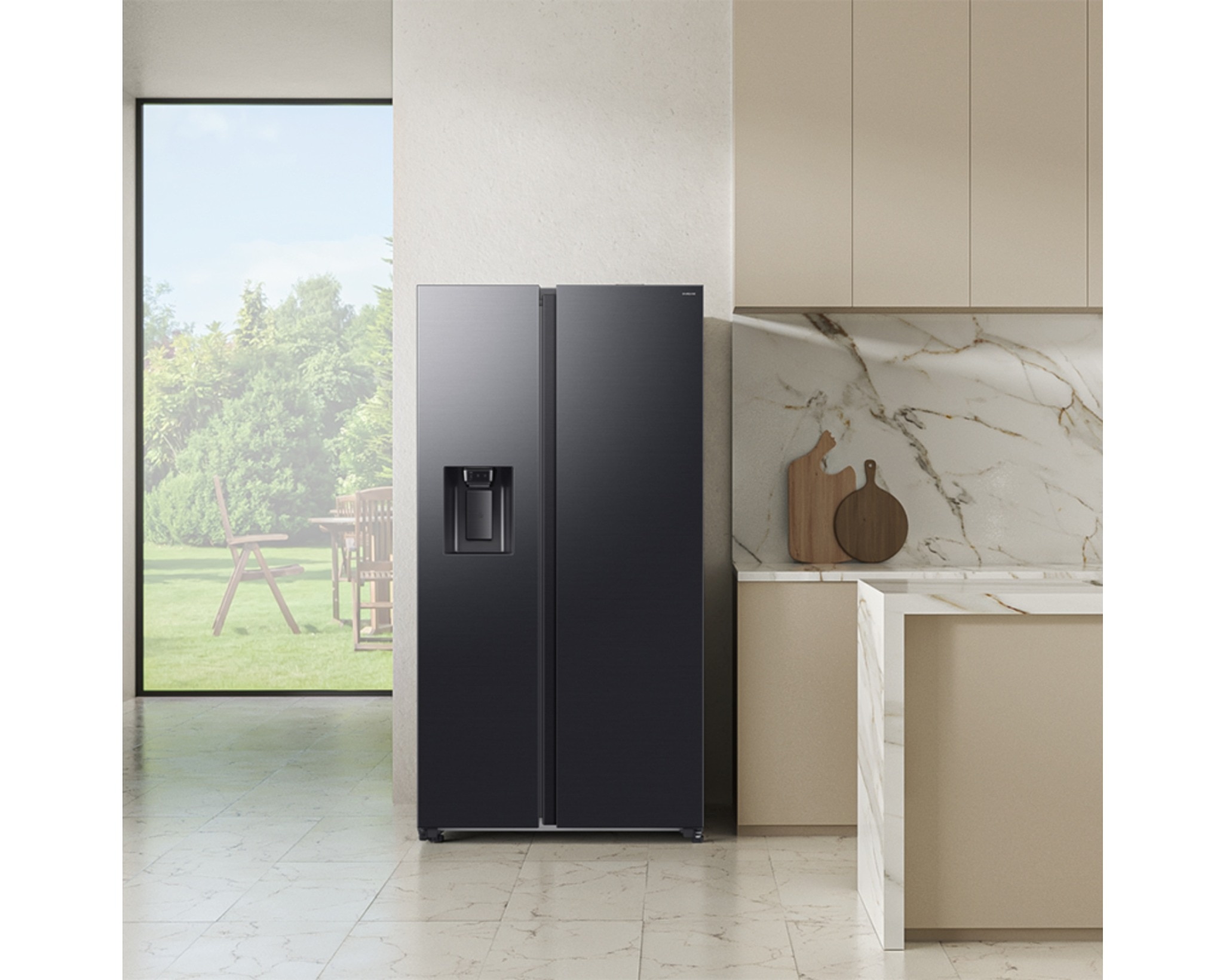 Frigorífico Americano Samsung RS70F64KEFEF No Frost, All Around Cooling, Wi-Fi e App SmartThings de 640L e 178,4 cm - Preto Mate Preto-6