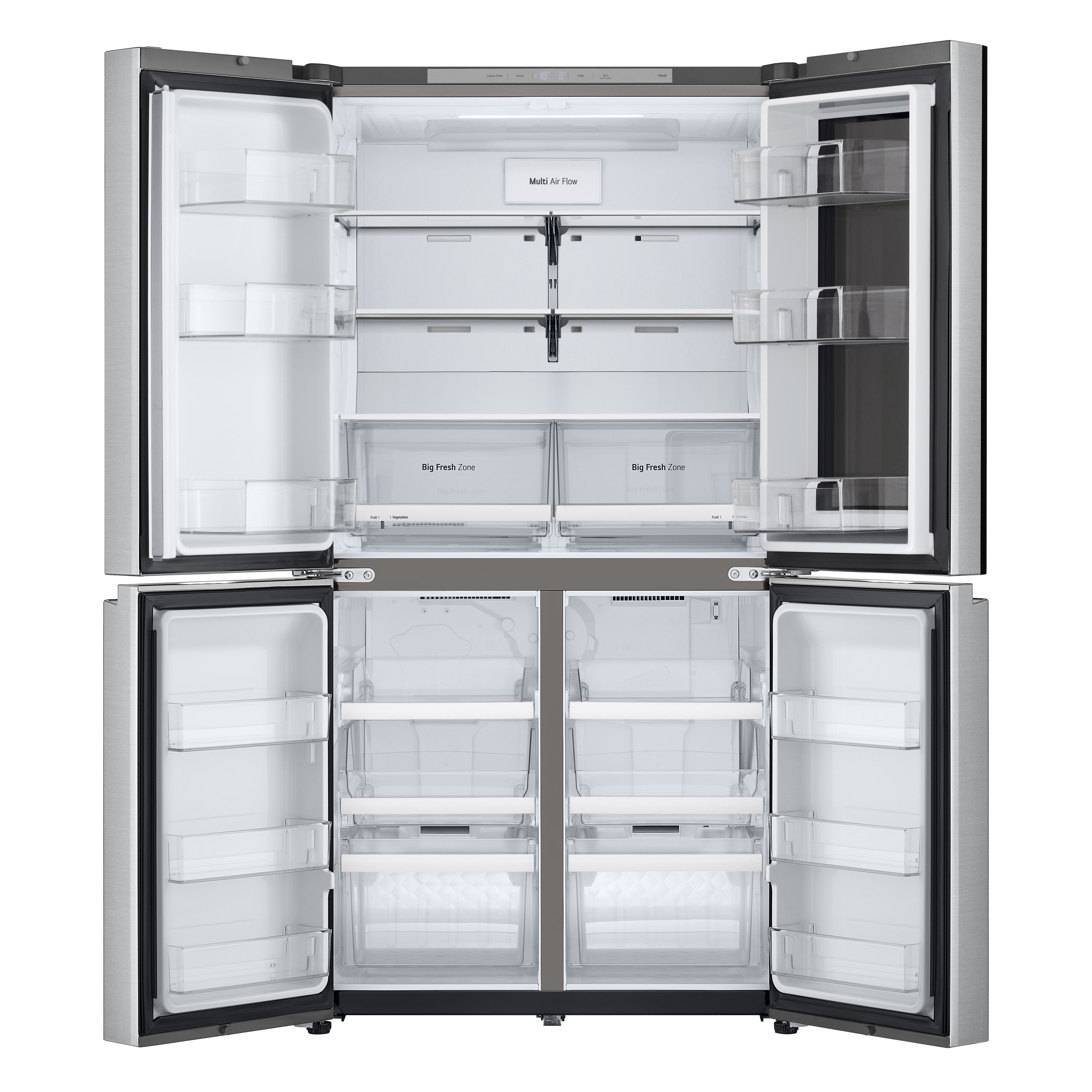 Frigorífico Americano LG GMV960MBDE Total No Frost, Multi Air Flow e de 189,1 cm - Inox Aço Antimarcas-2