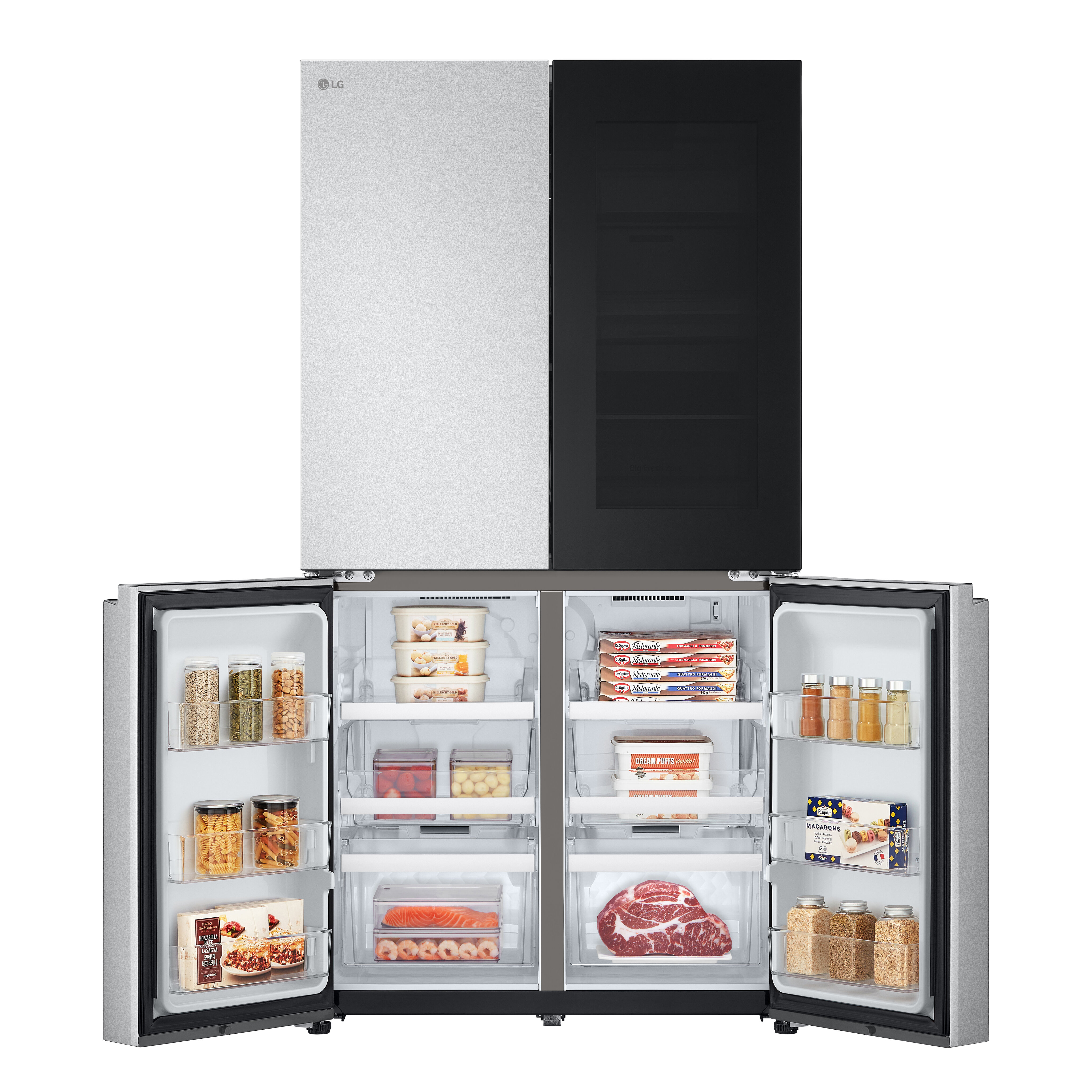 Frigorífico Americano LG GMV960MBDE Total No Frost, Multi Air Flow e de 189,1 cm - Inox Aço Antimarcas-10
