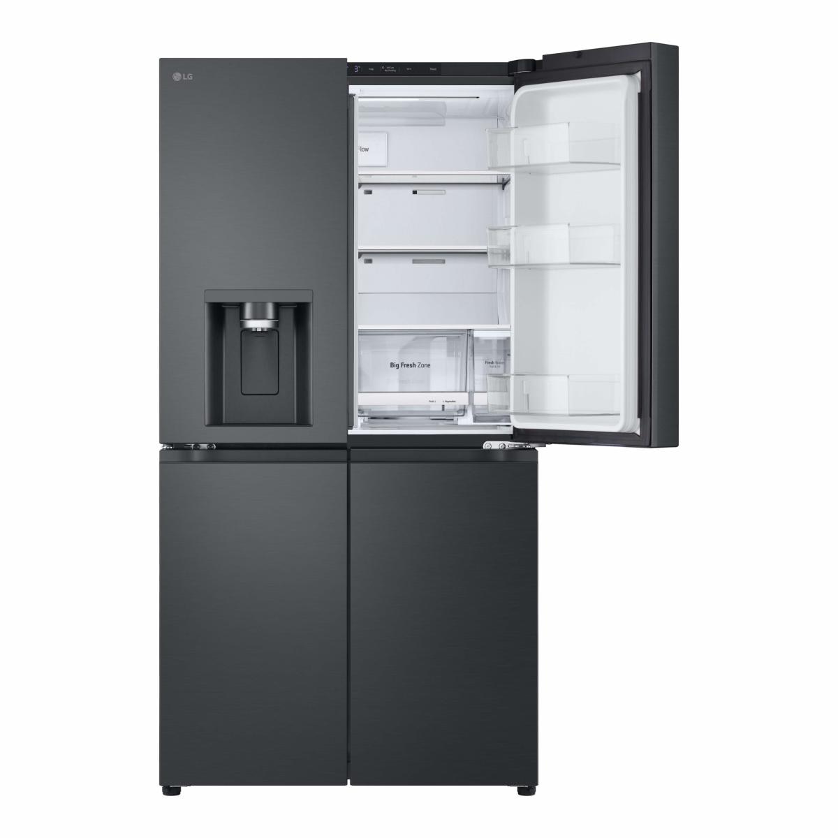 Frigorífico Americano de 4 Portas LG GMF961EV5E DoorCooling, LinearCooling, Multi Air Flow, Dispensador de Água UVnanoTM Sem Canalização de 179,2 cm Preto-9