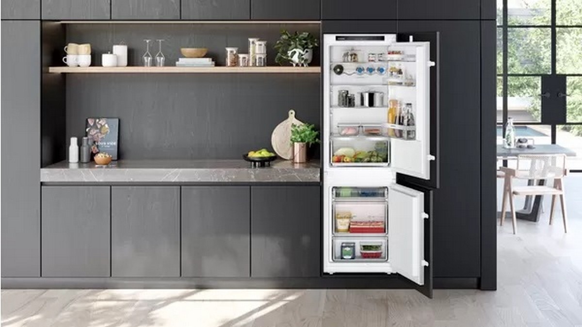 Frigorífico Combinado Encastrável Siemens iQ300 KI86VVSE0 LowFrost de 177,2 cm - Branco Branco-2