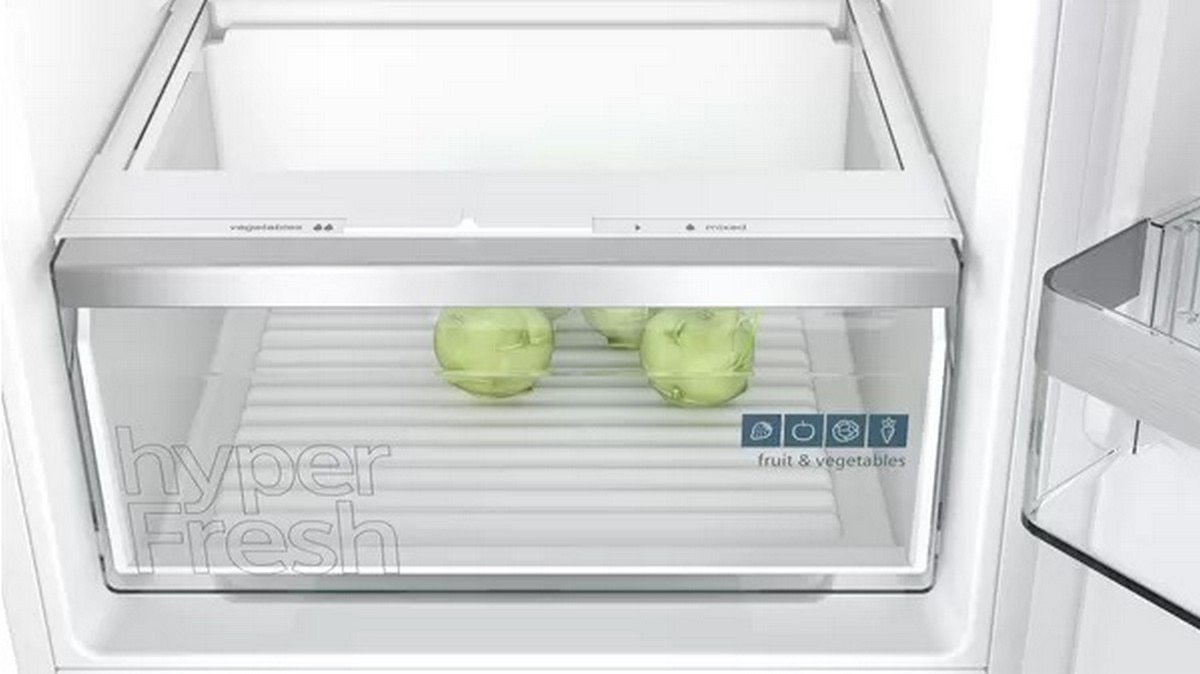 Frigorífico Combinado Encastrável Siemens iQ300 KI86VVSE0 LowFrost de 177,2 cm - Branco Branco-5