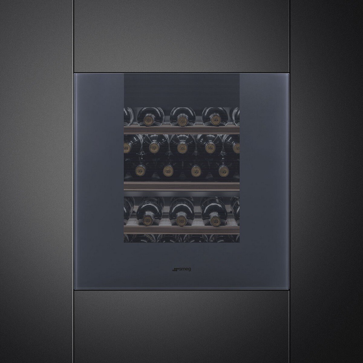 Garrafeira Encastrável Smeg Linea CVI129G para 29 Garrafas Standard - Neptune Grey 2