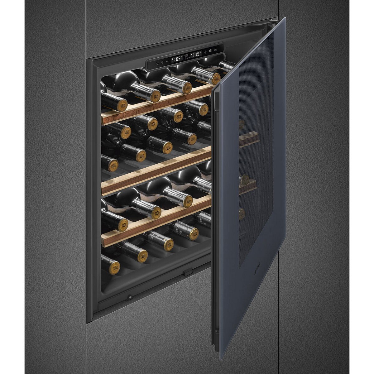 Garrafeira Encastrável Smeg Linea CVI129G para 29 Garrafas Standard - Neptune Grey 3