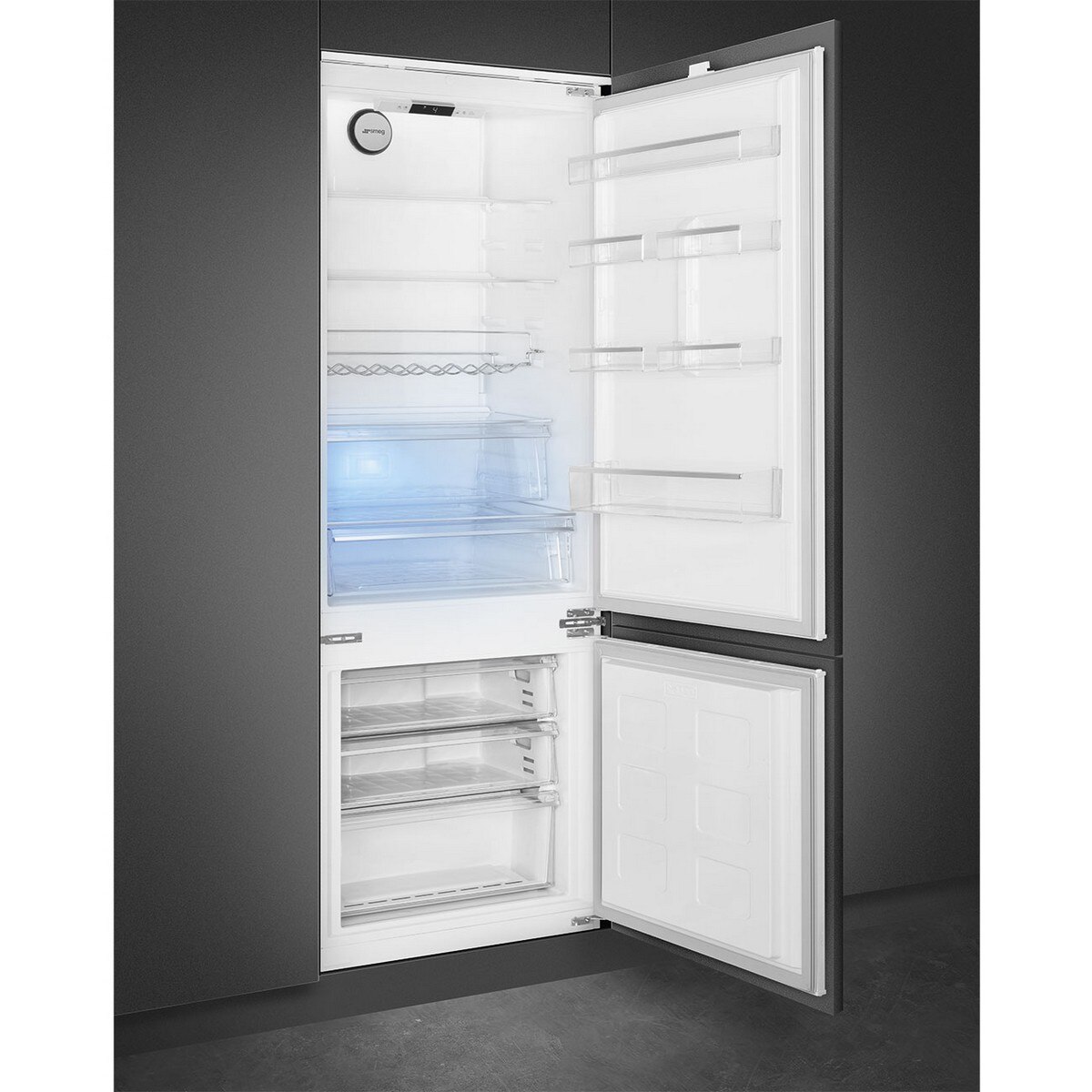 Frigorífico Combinado Encastrável Smeg Universal C875TNE Total No Frost com Dobradiças à Direita de 194 cm - Branco Branco-2