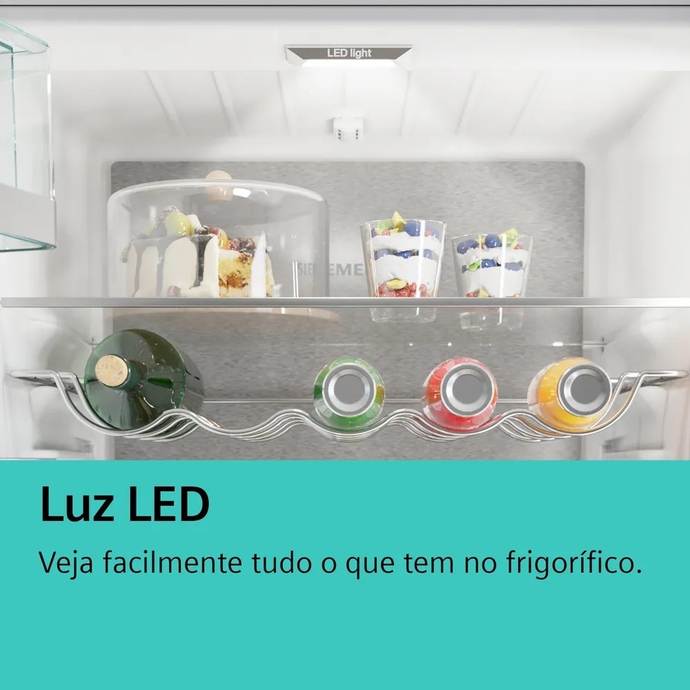 Frigorífico de 1 Porta Encastrável Siemens KI81RADD0 com Fecho SoftClose e de 177,2 cm - Branco Branco-5