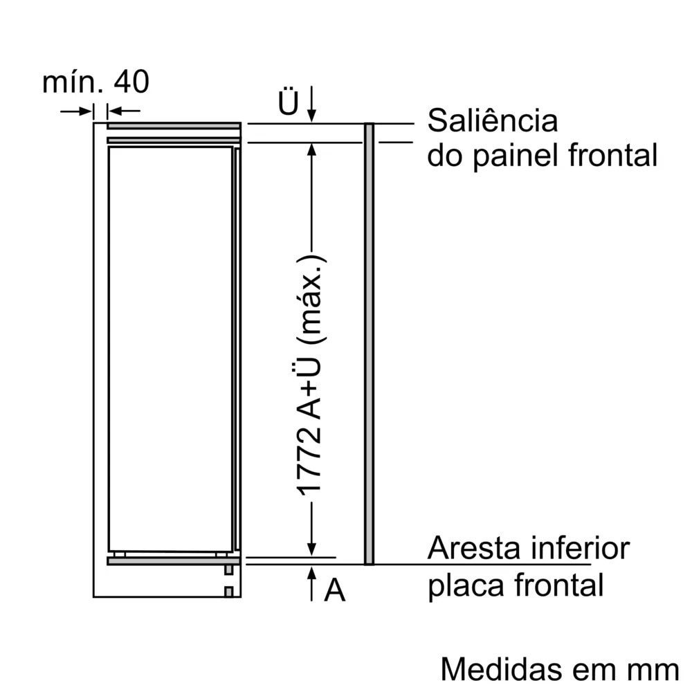 Frigorífico de 1 Porta Encastrável Siemens KI81RADD0 com Fecho SoftClose e de 177,2 cm - Branco Branco-9