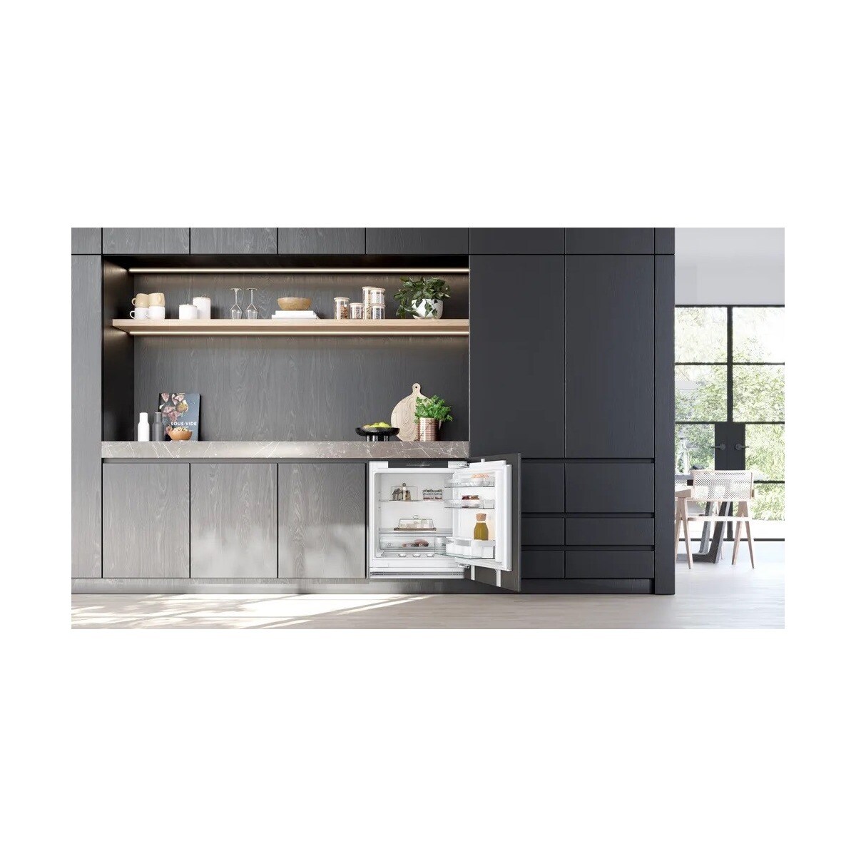 Frigorífico de 1 Porta Encastrável Siemens iQ500 KU21RADE0 Fecho SoftClose e Home Connect e de 82 cm - Branco Branco-2