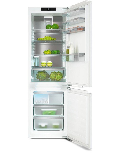 Imagem 0 de Frigorífico Combinado Encastrável Miele KFN 7785 C FlexiLight 2.0, Freeze&Cool, NoFrost e MyIce e de 177 cm - Branco