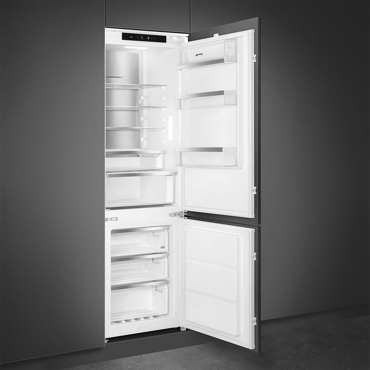 Frigorífico Combinado Encastrável Smeg Universal C9174TN5D Total No Frost e de 177,2 cm - Branco Branco-2