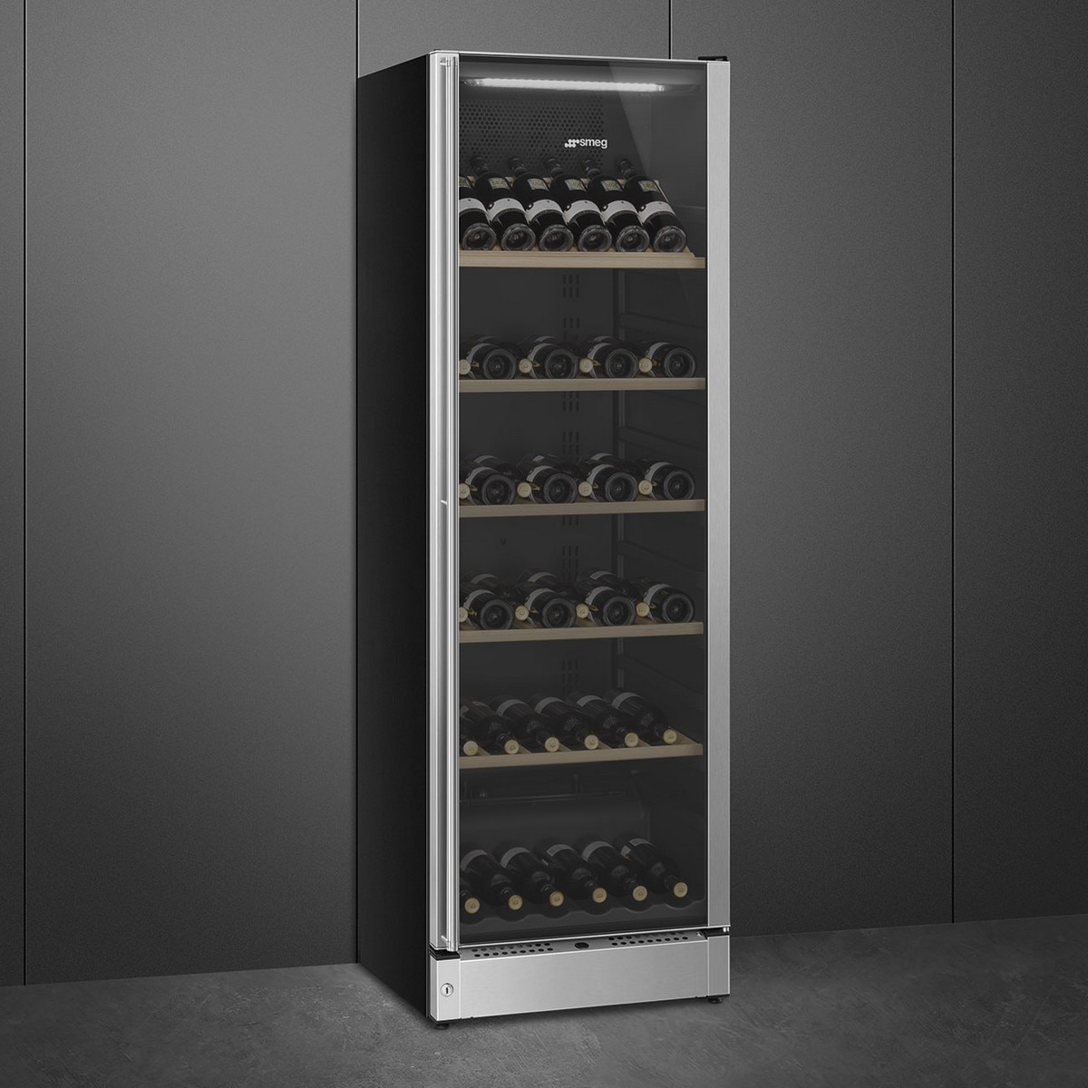 Garrafeira Smeg Classica SCV115G e para 197 Garrafas Standard - Inox Inox-2