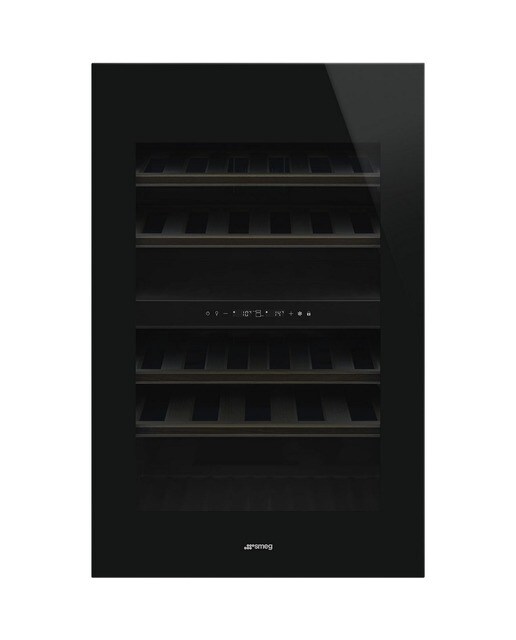 Garrafeira Encastrável Smeg Universal CVI040BE para 40 Garrafas Standard - Preto Preto-1