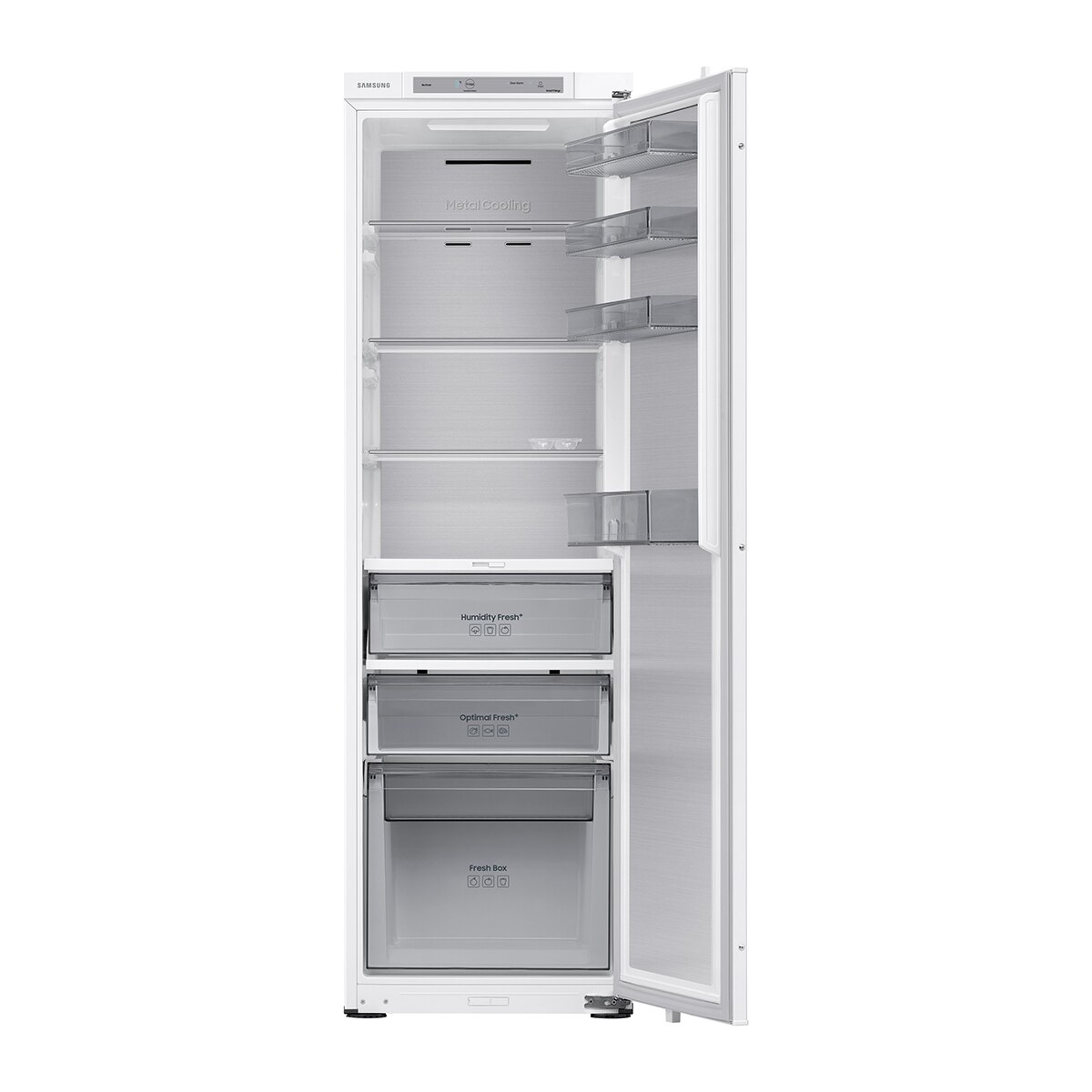 Frigorífico de 1 Porta Encastrável Samsung BRR29703EWW/EF com IA, All Around Cooling, de 289L e 177.5cm - Branco Branco-3