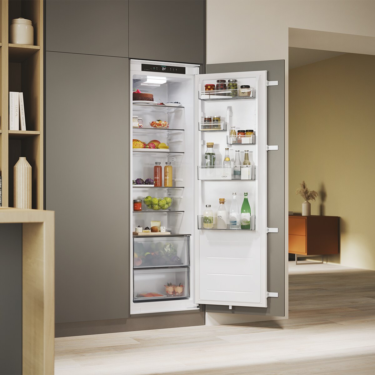 Arca Congeladora Vertical Encastrável Candy CML5518EVWL de 177,2 cm - Branco Branco-11