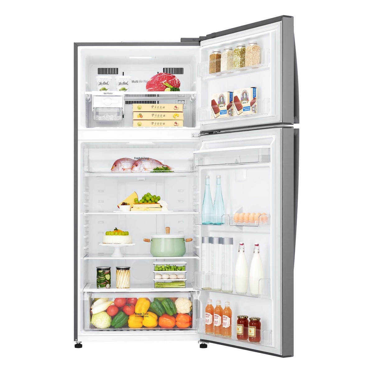 Frigorífico de 2 Portas LG GTF744PZPED No Frost, Door Cooling? e Multi-Air Flow? e de 180 cm - Shiny Steel 3