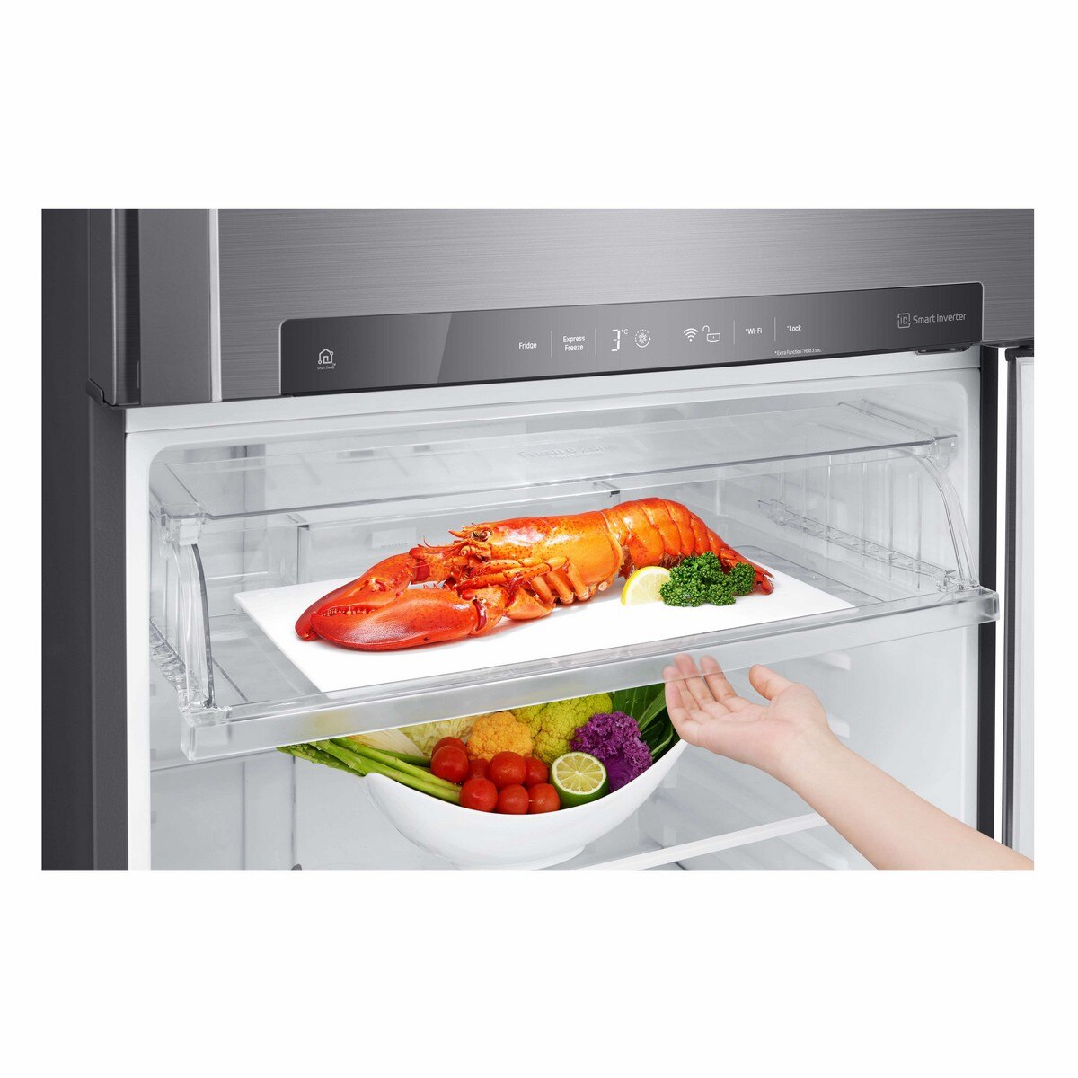 Frigorífico de 2 Portas LG GTF744PZPED No Frost, Door Cooling? e Multi-Air Flow? e de 180 cm - Shiny Steel 8