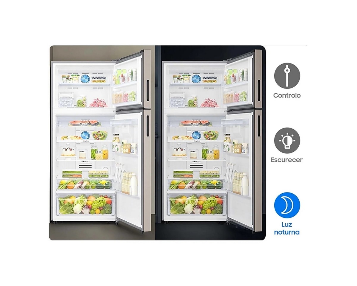 Frigorífico de 2 Portas Samsung RT53DG7B14S9EF Wi-Fi, No Frost, Multi Flow e de 185,5 cm - Inox Refinado Inox-7