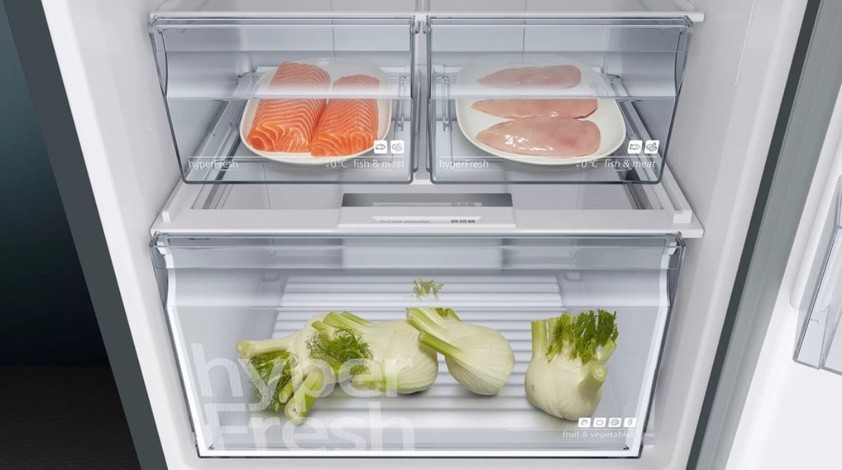 Frigorífico Combinado Siemens iQ300 KG49NXXEA No Frost de 203 cm - Black Inox Preto-3