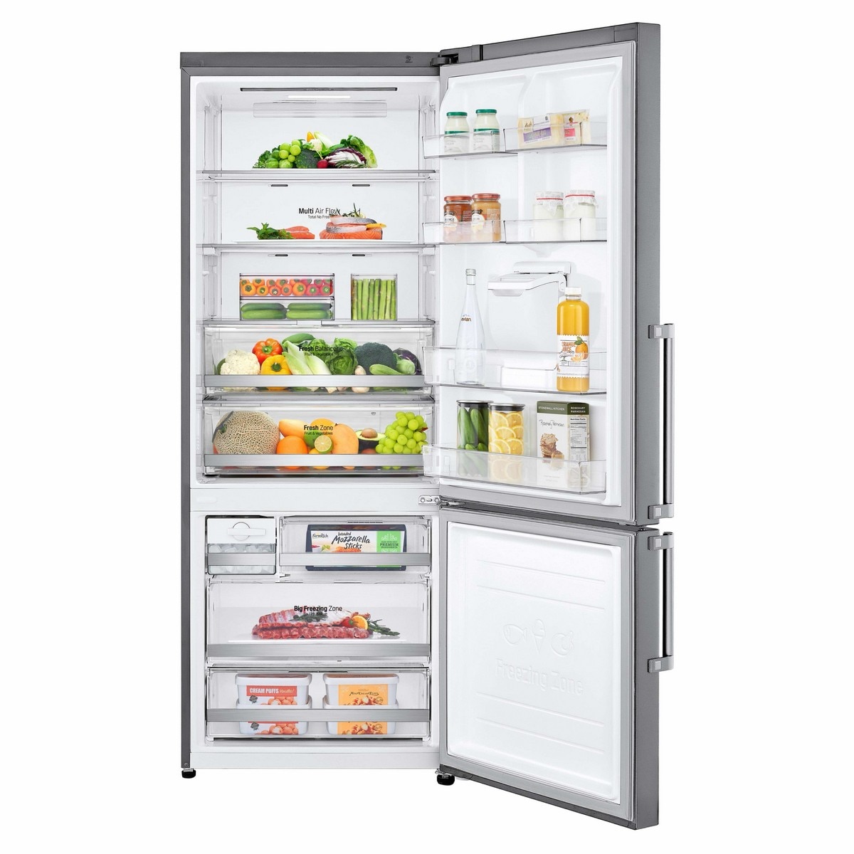 Frigorífico Combinado LG GBF567PZCMB No Frost, Door Cooling+?, Wi-Fi com Dispensador sem Canalização e de 185 cm - Shiny Steel Inox-3