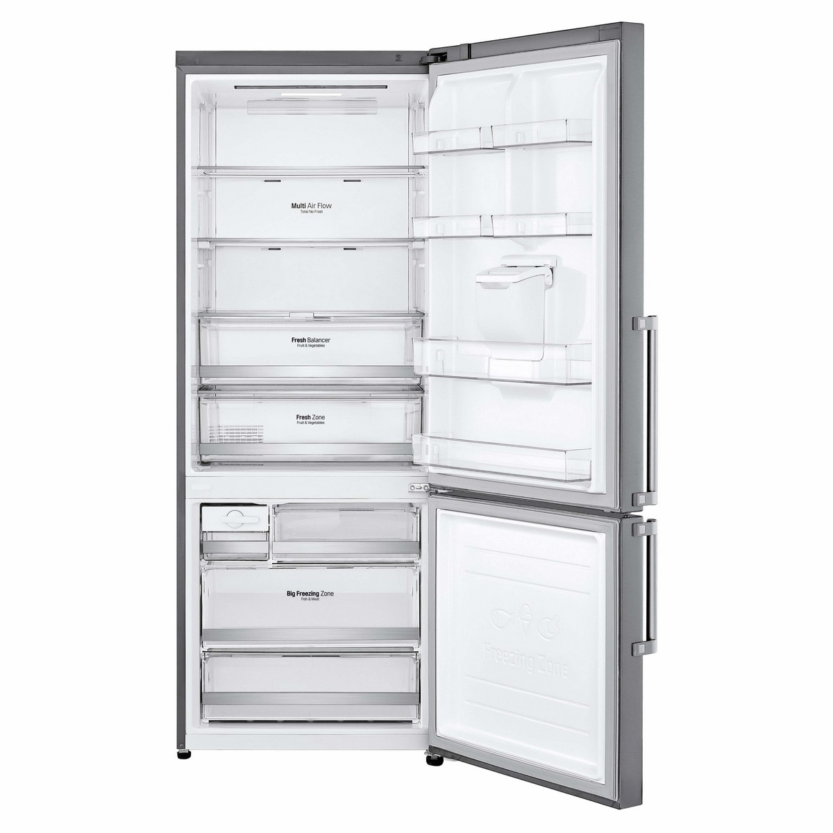 Frigorífico Combinado LG GBF567PZCMB No Frost, Door Cooling+?, Wi-Fi com Dispensador sem Canalização e de 185 cm - Shiny Steel Inox-4