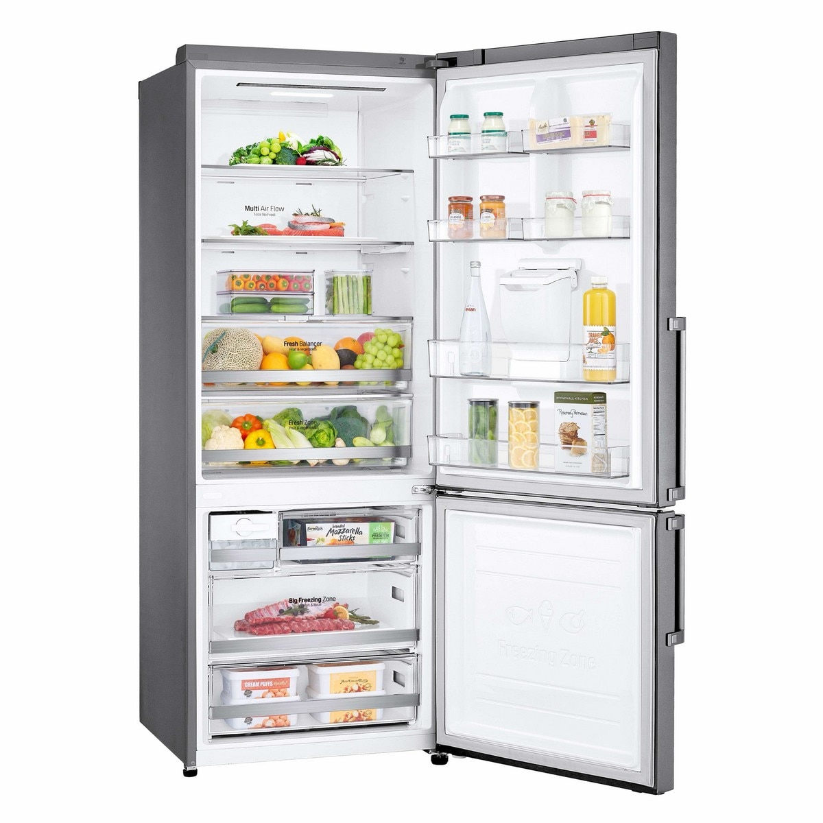 Frigorífico Combinado LG GBF567PZCMB No Frost, Door Cooling+?, Wi-Fi com Dispensador sem Canalização e de 185 cm - Shiny Steel Inox-5