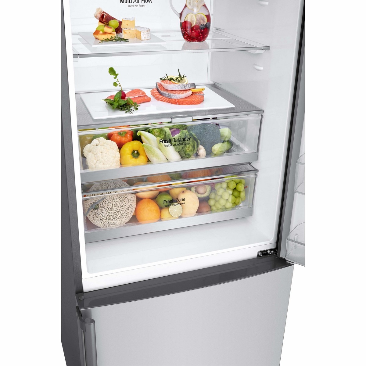 Frigorífico Combinado LG GBF567PZCMB No Frost, Door Cooling+?, Wi-Fi com Dispensador sem Canalização e de 185 cm - Shiny Steel Inox-9