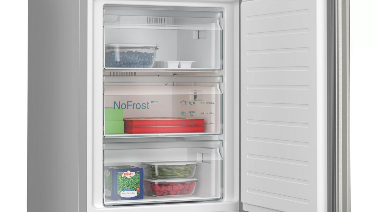 Frigorífico Combinado Siemens iQ300 KG39N2ICF No Frost e hyperFresh de 203 cm - Inox Easyclean Inox-8