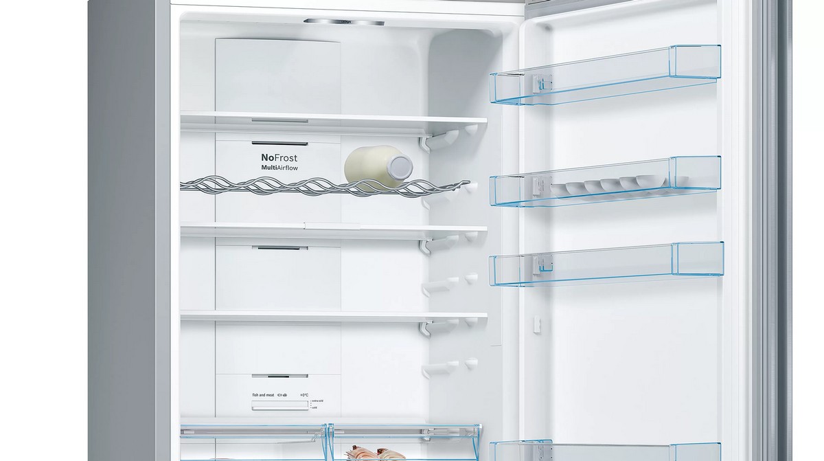 Frigorífico Combinado Bosch Série 4 KGN49XIEA VitaFresh, PerfectFit e No Frost e de 203 cm - Inox Anti-dedadas Aço mate anti marcas-4