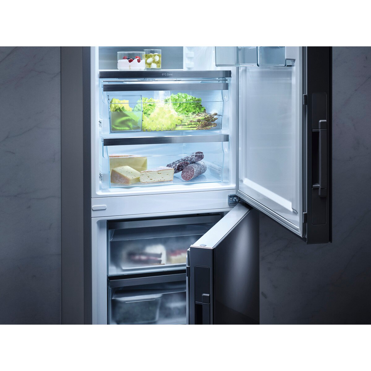 Frigorífico Combinado Miele KFN 4375 DD el DailyFresh, NoFrost e ComfortClean e de 185 cm - Look Inox LookInox-7