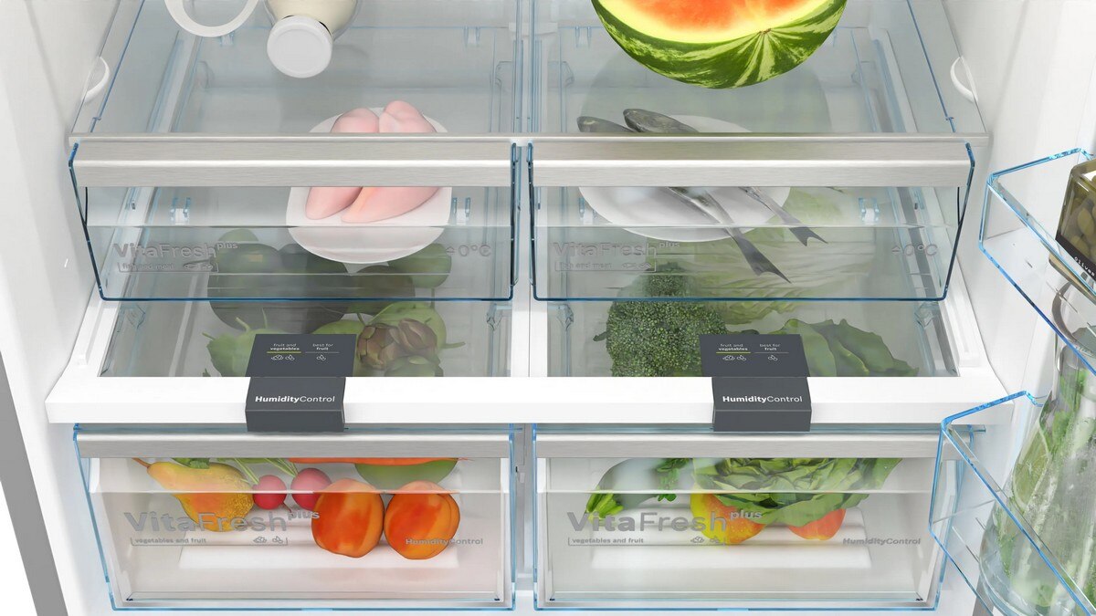 Frigorífico Combinado Bosch Série 4 KGN86VIEA VitaFresh, PerfectFit e No Frost e de 186 cm - Inox Anti-dedadas Inox-5