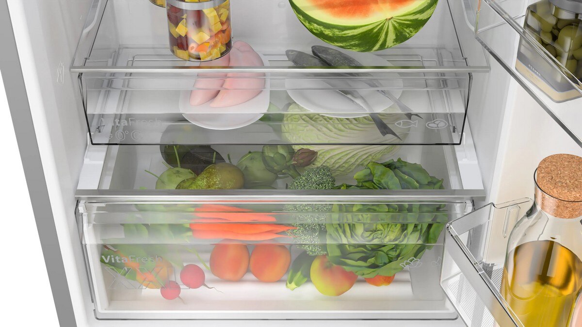Frigorífico Combinado Bosch Série 4 KGN497LDF VitaFresh XXL, PerfectFit e No Frost e de 203 cm - Look Inox Inox-4