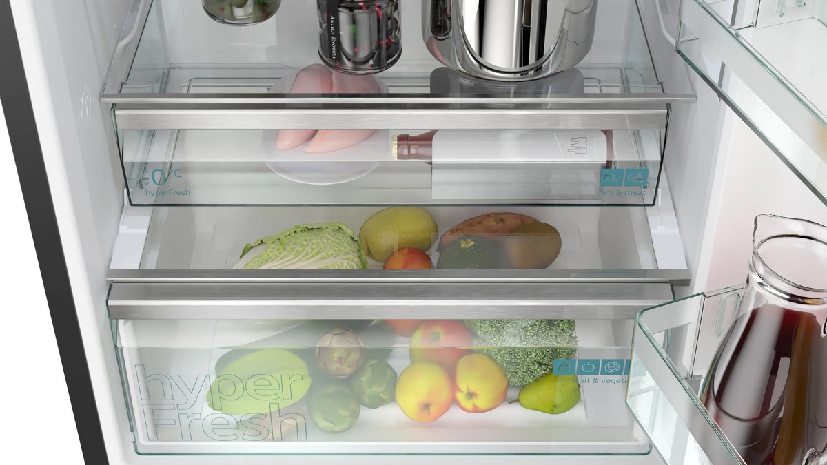 Frigorífico Combinado Siemens iQ500 KG49NAXCF No Frost de 203 cm - Black Inox Inox/Preto-5